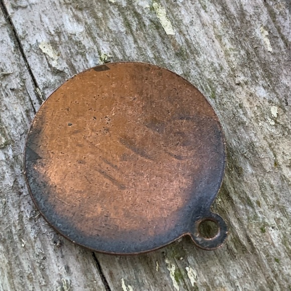 Mixed Necklace Pendant Jewelry Lot Wooden Elephant, Sea Glass, Whistle, copper - Picture 6 of 7